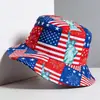 Sombrero de Cubo con Estampado de Bandera del Día de la Independencia de EE. UU. para Hombres y Mujeres, Sombrero para el Sol con Protección Solar, Fuegos Artificiales, Festival de la Estatua de la Libertad