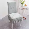 Funda de silla universal para cuatro estaciones para uso en el hogar, respaldo antideslizante todo en uno, funda de silla de comedor integrada, elástica y engrosada