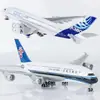 Modelo de avión no de juguete con polea de luz 30 cm Airbus 380 China Southern Airlines 787 COMAC C919 adornos para modelos de avión regalos