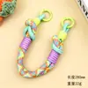 Lanyard Creativo Tejido para Teléfono Correa Corta para Muñeca Accesorio Versátil para Mochila Accesorio Universal de Cadena para Teléfono