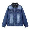 2026 Nueva Chaqueta de Mezclilla Vintage de Alta Calidad, Corte Holgado, 100% Algodón, Marca de Moda Estilo Americano, Hombro Normal, Corte Holgado