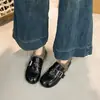Mocasines Peludos para Mujer 2026 Otoño Invierno Estilo Caliente sin Cordones Suela Suave Cálidos Estilo Coreano Gorros Zapatos de Algodón Zapatos Pequeños de Cuero Peludos