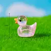 Miniaturas adoráveis de patinhos amarelos brilhantes, perfeitas para criar paisagens em miniatura, decorações de resina e acessórios