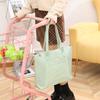 Bolso tote de gran capacidad con relieve de diamante 2023 nuevo moda moderno fresco color sólido decoración de lentejuelas bolso de hombro