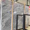 Suministro directo de fábrica gris espacial mármol italiano gris hielo peldaños de escalera suelo materiales de construcción para interiores y exteriores mármol