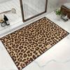 Tapete de Piso de Terciopelo Cristal Leopardo Transfronterizo Amazon Tapete de Entrada para Puerta de Entrada Alfombra Resistente a la Suciedad y Fácil de Cuidar Tapete Antideslizante
