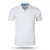 Roupas de Trabalho de Verão em Seda Gelo Camisas Polo Personalizadas Roupas de Trabalho de Manga Curta para Funcionários Camisetas Algodão Puro Camisas Culturais Estampadas com Logo Bordado