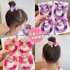 Anillos de pelo tejidos con dibujos animados para niños, tocado de cuerda para el pelo de niña, cuerda de tendón de goma elástica para el pelo sin dañar el cabello del bebé.