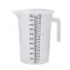 Taza medidora de plástico PP apilable con báscula de grado alimenticio de gran capacidad 5000 ml barril medidor con tapa comercial nuevo