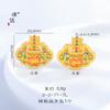 Fuerte retención de color oro accesorios diy diamante redondo marca calabaza verdad de seis caracteres Buda candado Ruyi colgante collar nuevo estilo chino