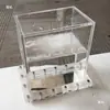 Caja Acrílica Vidrio Transparente Sellado Tanque de Agua Experimental Caja de Observación para Detección de Aguas Residuales Agujero de Lavabo Perforación
