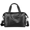 Bolso informal de hombre de piel auténtica, bolso de mano de moda para hombre, bolso de ordenador horizontal de gran capacidad, maletín de negocios de piel de vaca de capa superior.