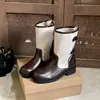 Botas Retro con Plataforma Gruesa para Mujer, Nuevo Modelo Otoño 2026, Versátiles con Faldas, Adelgazantes para Figuras Pequeñas, Botines de Suela Suave