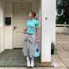 Calças Cropped Cinzas Femininas Letra Amor Marca de Moda Rua Soltas Preguiçosas Verão Americanas Retas Shorts Moda 2025