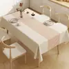 Nova Toalha de Mesa 2025 Impermeável, à Prova de Óleo, Anti-Escaldante, Sem Lavar Mesa de Jantar Mesa de Café Mesa Retangular Toalha de Mesa Tapete de Mesa com Sensação de Luxo Leve