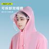 Impermeable Infantil con Espacio para Mochila, Doble Ala, Protección Corporal Completa Contra Lluvia Intensa, Adecuado para Estudiantes de Primaria y Niños Mayores, Poncho de Lluvia Portátil para Exteriores
