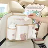 Bolsa de Almacenamiento para Respaldo de Asiento de Coche Lluvia Azul, Bolsa de Almacenamiento Colgante Anti-Patadas para Asiento Trasero, Bolsa Colgante Multifuncional de Almacenamiento en el Coche