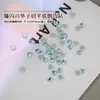 K9 Diamante de Corazón Joyería para Uñas Arte de Uñas de Alta Calidad Brillante Forma Especial de Fondo Plano Invertido Diamante Plata Blanco Luz Azul Lago Corazón de Melocotón Diamante para Uñas Joyería