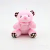 Peluche de oso de peluche con pajarita, colgante de muñeco de oso, regalo de boda, en stock, venta al por mayor, transfronterizo