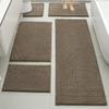 Set de 5 Alfombrillas Absorbentes para Piso, Felpudos para Puerta de Entrada, Alfombrillas Antideslizantes Resistentes a Manchas para Entrada, Alfombras para Mesita de Noche de Dormitorio, Transfronterizo