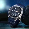 Reloj de Cuarzo Esfera Giratoria Correa de Goma Calendario Simple Reloj para Hombre Transfronterizo No. 8