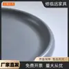 Mesa de Café Redonda de Plástico Nórdica para Sala de Estar, Mesa Auxiliar Simple para Apartamentos Pequeños, Lujo Ligero Creativa Moderna Estilo Ins