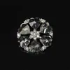 Moda nuevo botón de diamante gema de cristal hebilla de costura de pie alto broche decorativo para abrigo de otoño e invierno accesorios para la ropa