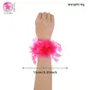 Decoraciones de Lentejuelas Fluorescentes para el Cabello, Colgantes para el Cuello, Atuendos para Despedidas de Soltero, Accesorios para Fotos, Tiras de Colores Neón, Flores para la Muñeca, Pulseras