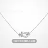 Pulseira de Alta Qualidade Fred com Fivela de Ferradura Pequena para Mulheres, Luxo Leve Ouro 18K, Versátil e Elegante, Presente para Namorada ou Melhor Amiga