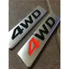 Vehículo todoterreno para coche Tracción en las cuatro ruedas Logo 4WD Pegatina para carrocería 4WD Pegatina para coche modificado 4WD Pegatina decorativa personalizada Logo metálico para la cola del coche