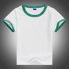 T-shirt de gola redonda para fotografar Lycra Infantil Algodão manga curta branco gola redonda cultural camisa de publicidade camisa de classe roupas de jardim roupas de atividade