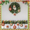 Nueva Estación Independiente Europea y Americana Moda Navideña Bola de Navidad Pura Hecha a Mano Tejida Decoración de Fiesta Adornos Colgantes para Comercio Exterior Transfronterizo