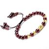 Qiao Lanxuan moda venta al por mayor directa pulsera de cuentas de transferencia color dorado granate natural Passepartout adornos para mano pequeña adornos para mujer