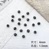Cuerda de Colgante de Aleación con Cuentas Serie Mariposa Negro Pistola Material para Accesorios de Cuentas DIY Pulsera de Cuentas Collar