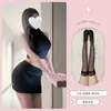 Lencería Sexy, Suéter Morado Sexy y Atractivo, Cuello Alto Pequeño, Conjunto de Falda Corta Sexy que se Ajusta a la Cadera, Lencería Coqueta y Divertida