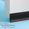 Tira de Sellado Inferior para Puerta Burlete para Puertas Barrido para Puertas para Puertas Exteriores e Interiores a Prueba de Polvo y Aísla el Clima
