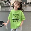 Playeras y Camisetas Interiores para Niños, 100% Algodón Puro, Ropa de Verano para Niñas, Camisetas de Manga Corta con Dibujos Animados para Bebés, Estilo Nuevo