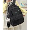 Mochila Fofa Color Block Estilo Japonês para Mulheres, Grande Capacidade, Versátil Bolsa Escolar para Estudantes, Mochila de Viagem para Ensino Fundamental e Médio
