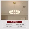 Sala de estar de luxo leve francesa lustre de mármore espanhol villa de designer colar criativo de contas de oração restaurante iluminação de quarto cobre