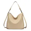 Nova Bolsa Grande de Superfície Macia Outono/Inverno 2026 Bolsa de Ombro Simples Feminina Bolsa Tote Casual Texturizada