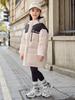 2024 Inverno Novas Crianças Jaqueta de Penas Meninos Com Capuz Branco Duck Down Meninas Médio e Grande Crianças Engrossadas Jaqueta Quente Da Moda