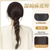 Tranças de Peruca para Mulheres, Rabo de Cavalo Autocolante de Velcro, Estilo Moderno e Natural, Volumoso e Sem Costura, Aumenta o Volume do Cabelo, Tranças de Rabo de Cavalo de Peruca