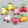Capa de Celular Cola de Cereja Acessórios de Banana Pêssego Frutas de Desenho Animado Material de Resina DIY Cola de Chantilly DIY Caixa de Papelaria