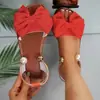 Sandalias Planas de Perlas de Verano 2026 de Comercio Exterior Transfronterizo Tallas Grandes para Mujer, Tallas 36-43, se pueden comprar al por mayor y enviar a través de Amazon TEMU