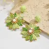 Brincos de Flor de Ráfia Tecidos à Mão Quente Vendidos no Temu Brincos de Design de Nicho Brincos Doces Boêmios