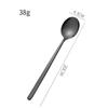 Cuchara Redonda de Acero Inoxidable 304 Transfronteriza Cuchara Coreana Celebridad de Internet Cuchara para Comer Doméstica Cuchara de Mango Largo Cuchara Cuchara para Mezclar Venta al por Mayor