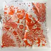 Pañuelo de Seda con Flores de Anacardo, Pañuelo para la Cabeza, Cinta para el Cabello para Mujeres, Estilo Vintage Old Money, Pañuelo Estampado de Moda, Pañuelo Cuadrado Pequeño de Seda Genuina, Pañuelo Decorativo de Seda