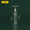 5 Botellas de Plástico Transparente de Grado Alimenticio de 10 ml, Botellas con Punta de Exprimidor, Botellas para Pigmentos y Condimentos, Botellas para Medicamentos, Botellas para Lociones, Botellas Redondas Pequeñas