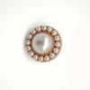 Suéter de lana cortavientos con botones metálicos de pierna alta cosido a mano estilo Chanel, venta al por mayor de fábrica con botones decorativos de perlas