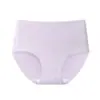 Roupa íntima de algodão para mães de meia-idade, antibacteriana, cintura alta, plus size, shorts respiráveis para mulheres de meia-idade e idosas